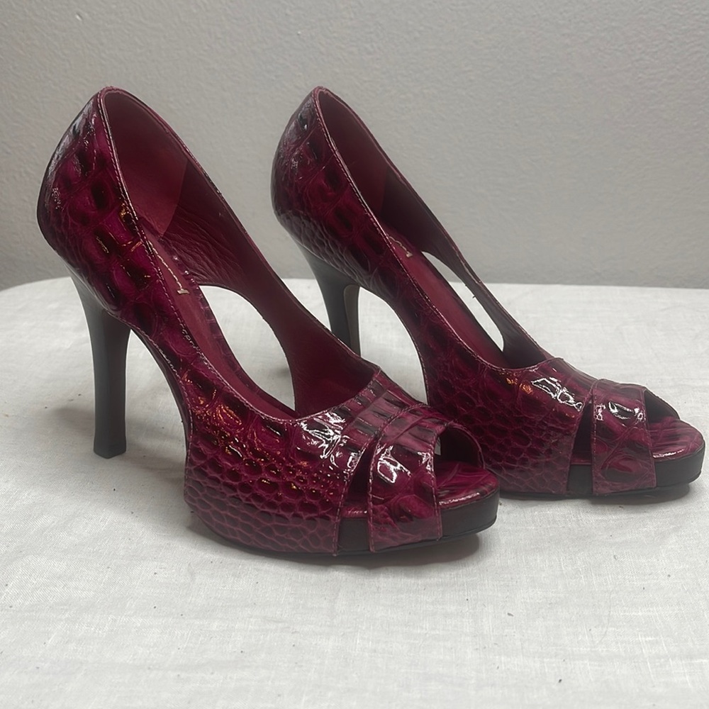 J Vincent Peep Toe Stilettos